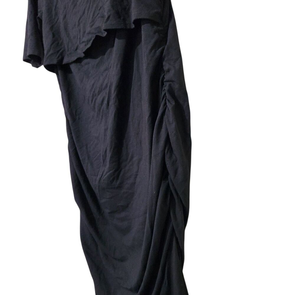 Pokkori Kimi Kai Maternity Dress Size XL Black Stretch Short Sleeve. - Picture 5 of 12